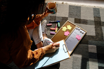 Weekly work planning at home