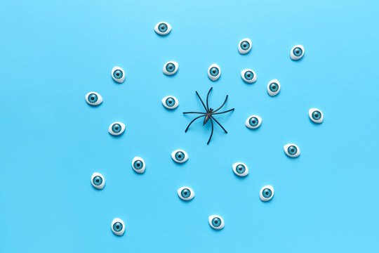 Eyes and spider