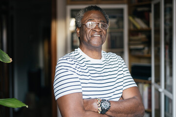 Portrait of aged man