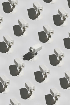 Security surveillance cameras background