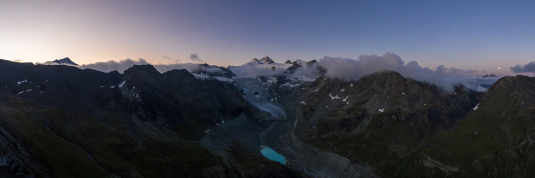 Panorama of Moiry valley