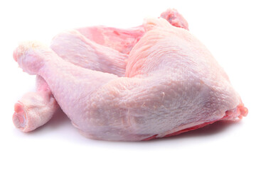 Chicken meat on white background
