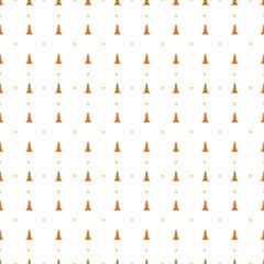 Sketch Christmas Tree Seamless Pattern, New Year Background