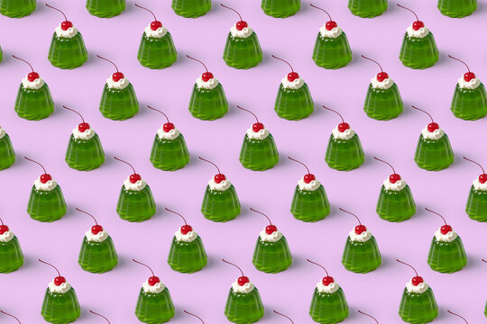 Pattern of jelly desserts