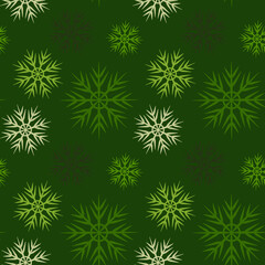 A seamless pattern on a square background is snowflakes. Design element