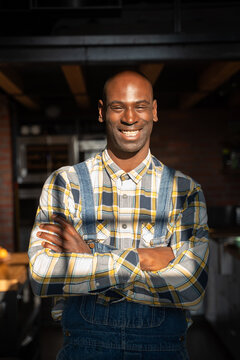 Portrait Of Cool Black Man In Sunlight