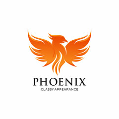phoenix logo vector design template
