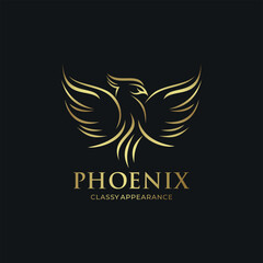 phoenix logo vector design template
