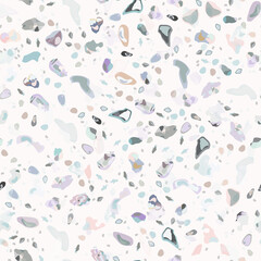 Terrazzo Texture Vector. Flooring Seamless Pattern