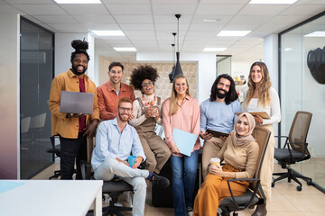 Portrait of business people in the office