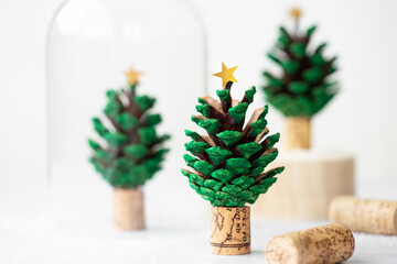 Christmas tree pine cones