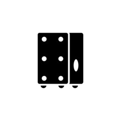 cajon icon designed in solid black style and glyph style in musical instrument icon category