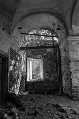 Fototapeta premium interior of an abandoned orthodox church