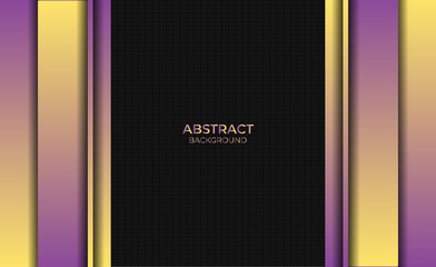 Abstract Style Gradient Purple Yellow Background Design