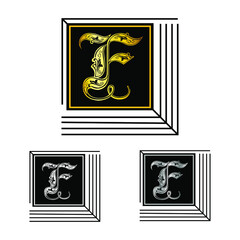 letter F logo. minimal design concept, font logo design.