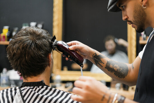 Haircut In The Barbershop