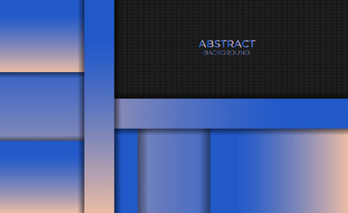 Abstract Design Style Blue Orange Gradient Color Background