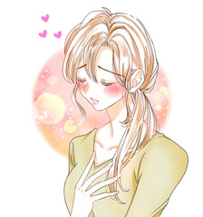 胸が高鳴る女性