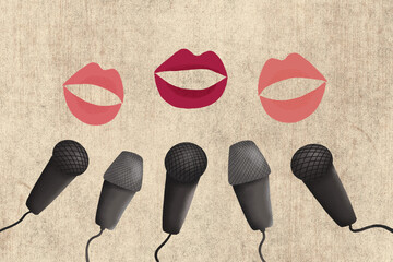 Press conference concept