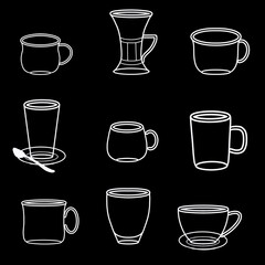 set of cups