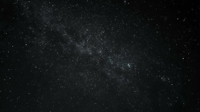 Starry constellations motion,universe field amd falling stars on night sky,outer space 