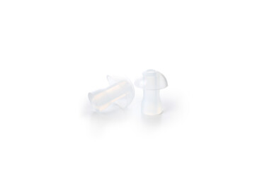 Ear pads for hearing aid isolated on white background