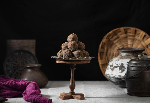 Red Rice Jaggery Ladoo