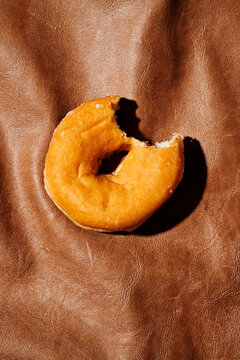 nibbled glazed donut