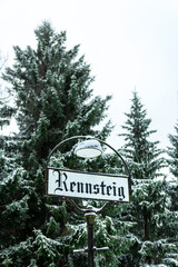 Schöne Winterlandschaft auf den Höhen des Thüringer Waldes bei Schmiedefeld - Thüringen