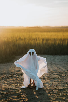 Ghost twirling on the marsh.