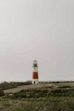 A lighthouse on Nantucket Island