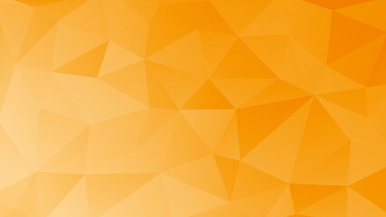 Low poly abstract background. Modern warm polygonal background. Orange triangular banner. Tangerine triangular shapes.