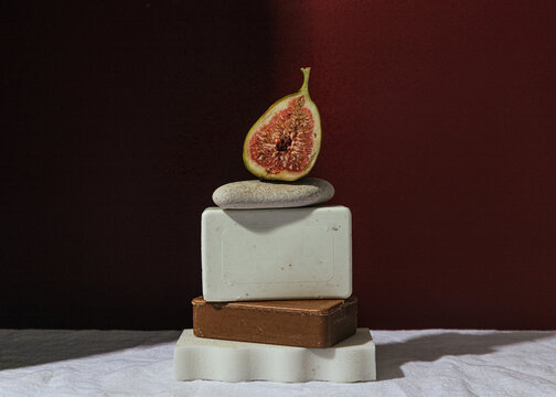 fig and natural soap bars