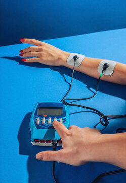 Electro therapy treating.