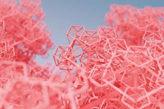 Fractal geometry pattern