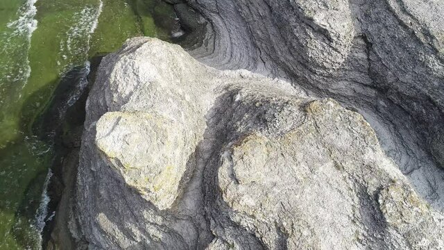 Swedish landscape by drone in summer 