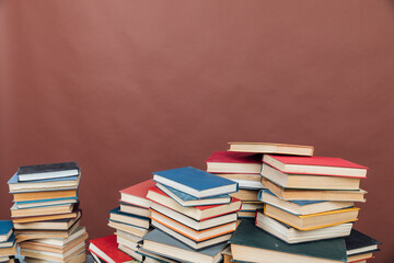 lots of educational books to read in the university library as a background