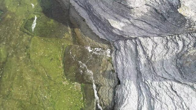 Swedish landscape by drone in summer 