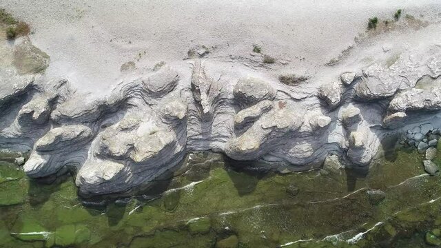 Swedish landscape by drone in summer 