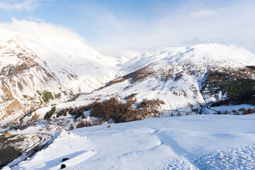 Fototapeta na wymiar Snow-covered landscape
