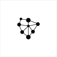 hub network connection icon vector illustration