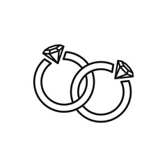 Diamond ring icon