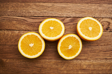 Naklejka na ściany i meble fruit orange organic fresh juice close-up vitamins