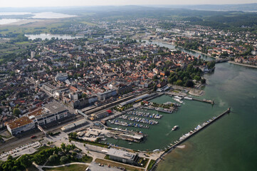 Fototapeta na wymiar Luftbild Konstanz am Bodensee