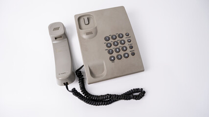 A wired telephone (or telefon) is a telephone connected to the public switched telephone network (PSTN) by a wire called a wireline. The wired telephone is one of the most iconic inventions.