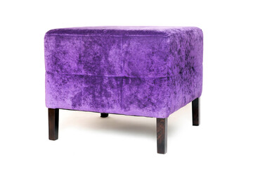 Elegant purple velvet seat