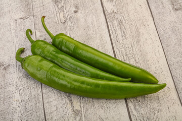 Ripe tasty spicy green pepper