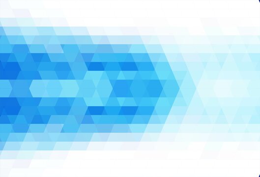 Abstract triangle blue background vector