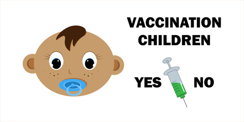 Vaccination children boy syringe