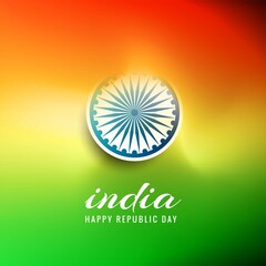 indian flag concept background for republic day vector